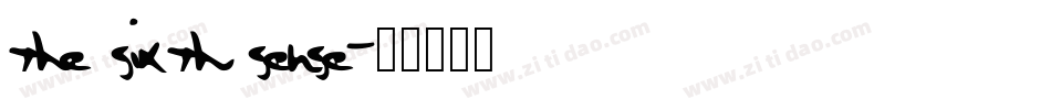 the sixth sense字体转换